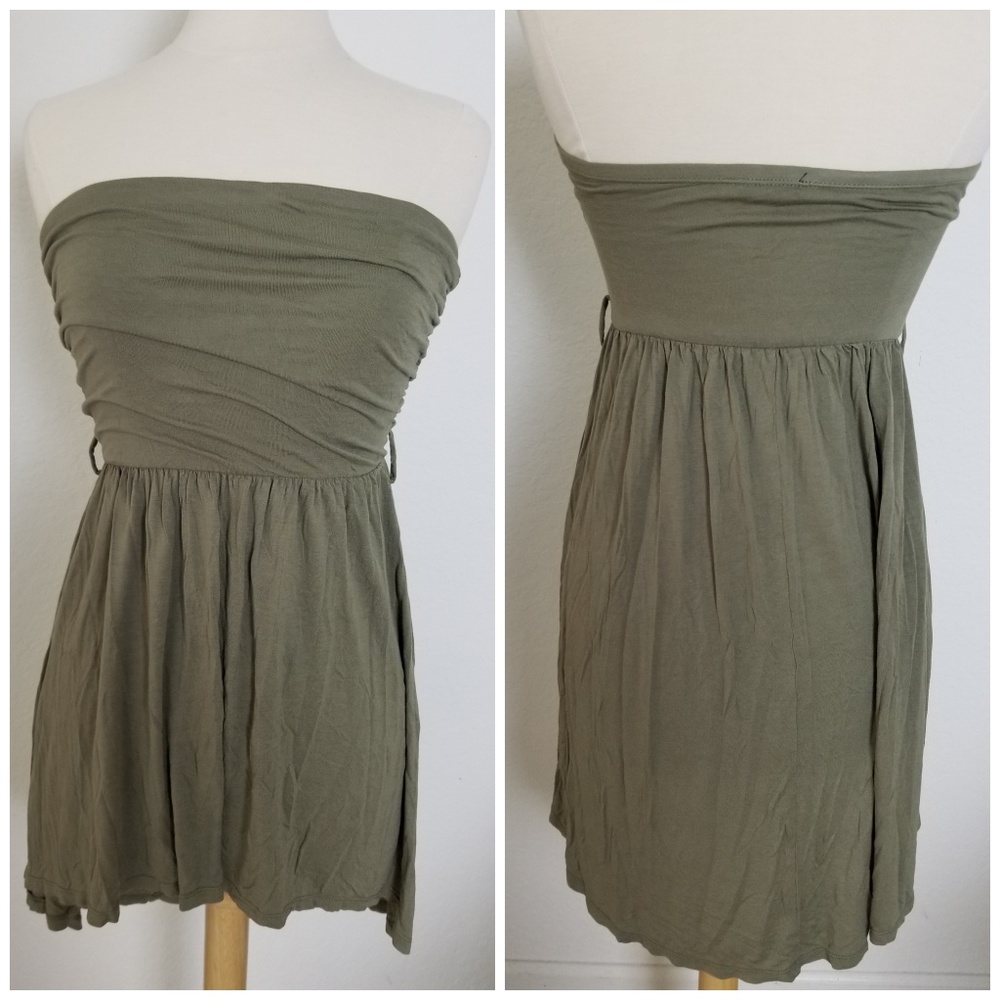 Olive Green, High-Low Dress/Top